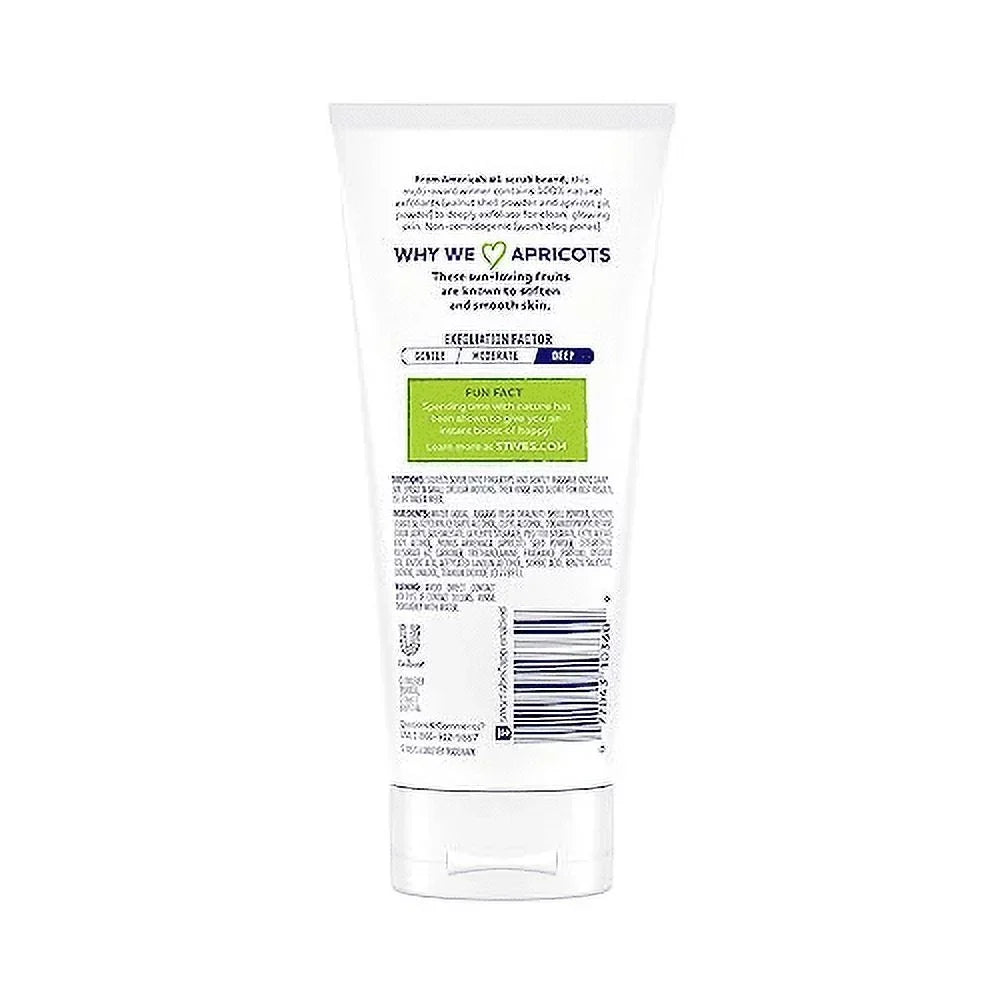 St.Ives Fresh Skin Apricot Scrub; Deep Exfoliation for Smooth Skin; Oil-Free; 6 oz; 4 Pack