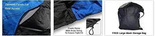 Weatherproof Jet Ski Covers for Yamaha Wave Runner V1 2015-2016 - Blue/Black Color - All Weather - Trailerable - Protects from Rain; Sun; UV Rays; and More! Includes Trailer Straps and Storage Bag