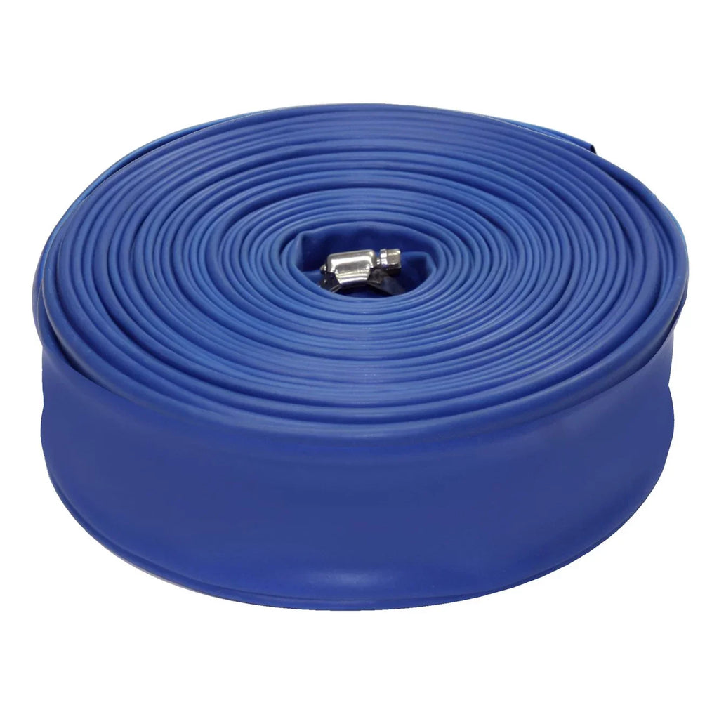 Blue Devil 2 foot x 100 Feet Swimming Pool Filter Backwash Hose with Clamp