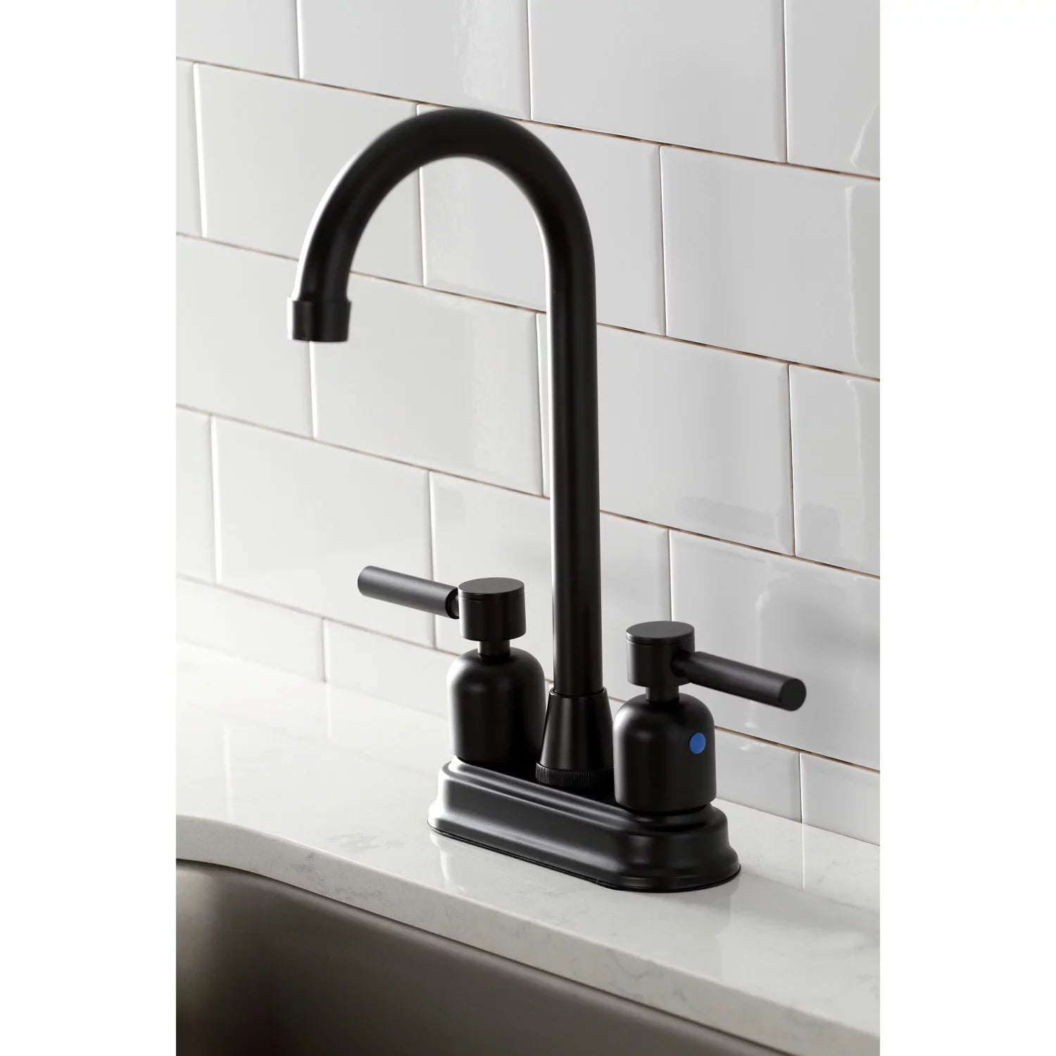 Kingston Brass KB8490DL Concord Bar Faucet; Matte Black