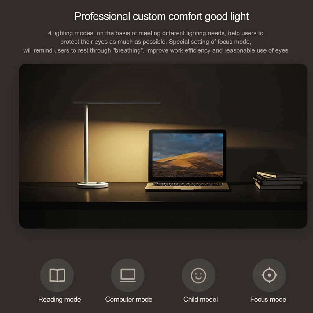 OWSOO Desk Smart Remote Control Dimmable Table Lamps Desklight Support Mobile Phone App Control 4 Mode;Flicker-Free Ra>95