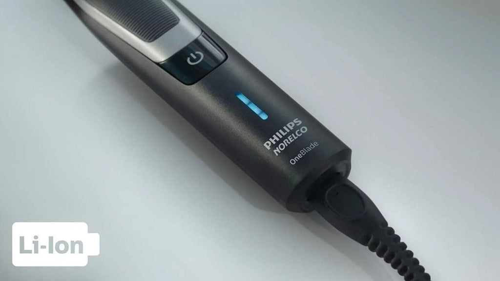 PHILIPS Norelco OneBlade Hybrid Styler Powered Trimmer & Shaver; QP6510 + OneBlade Body Kit; 3 Pieces; Black