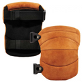Ergodyne ProFlex® 230LTR Leather Knee Pads - Wide Soft Cap; Brown