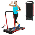 2 in 1 Under Desk Treadmill for Home; Installation-Free Foldable Treadmill Compact Voltage-driven Running System; Remote Control & LED Display Walking Running Jogging