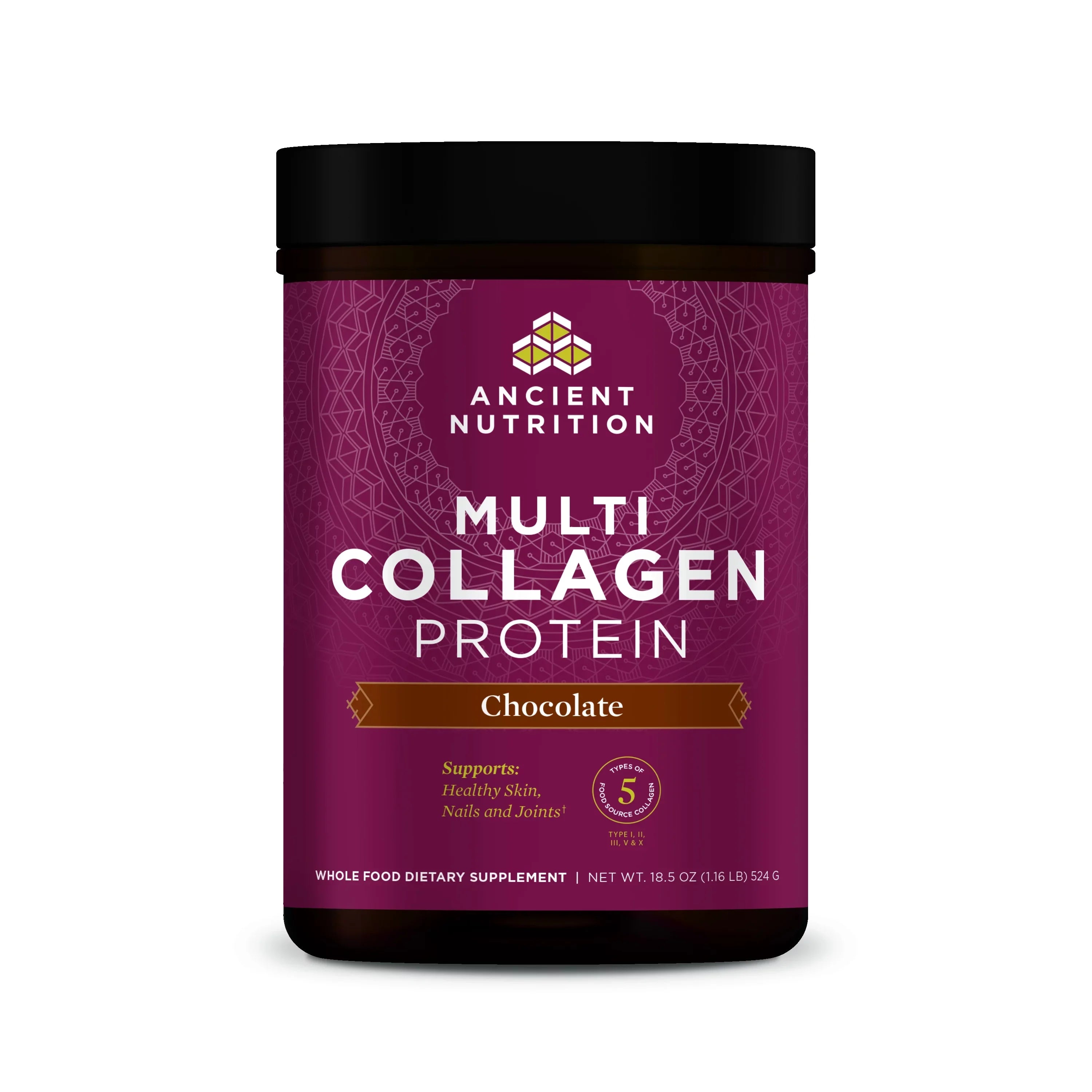 Ancient Nutrition; Multi Collagen Protein; Chocolate; 40 servings