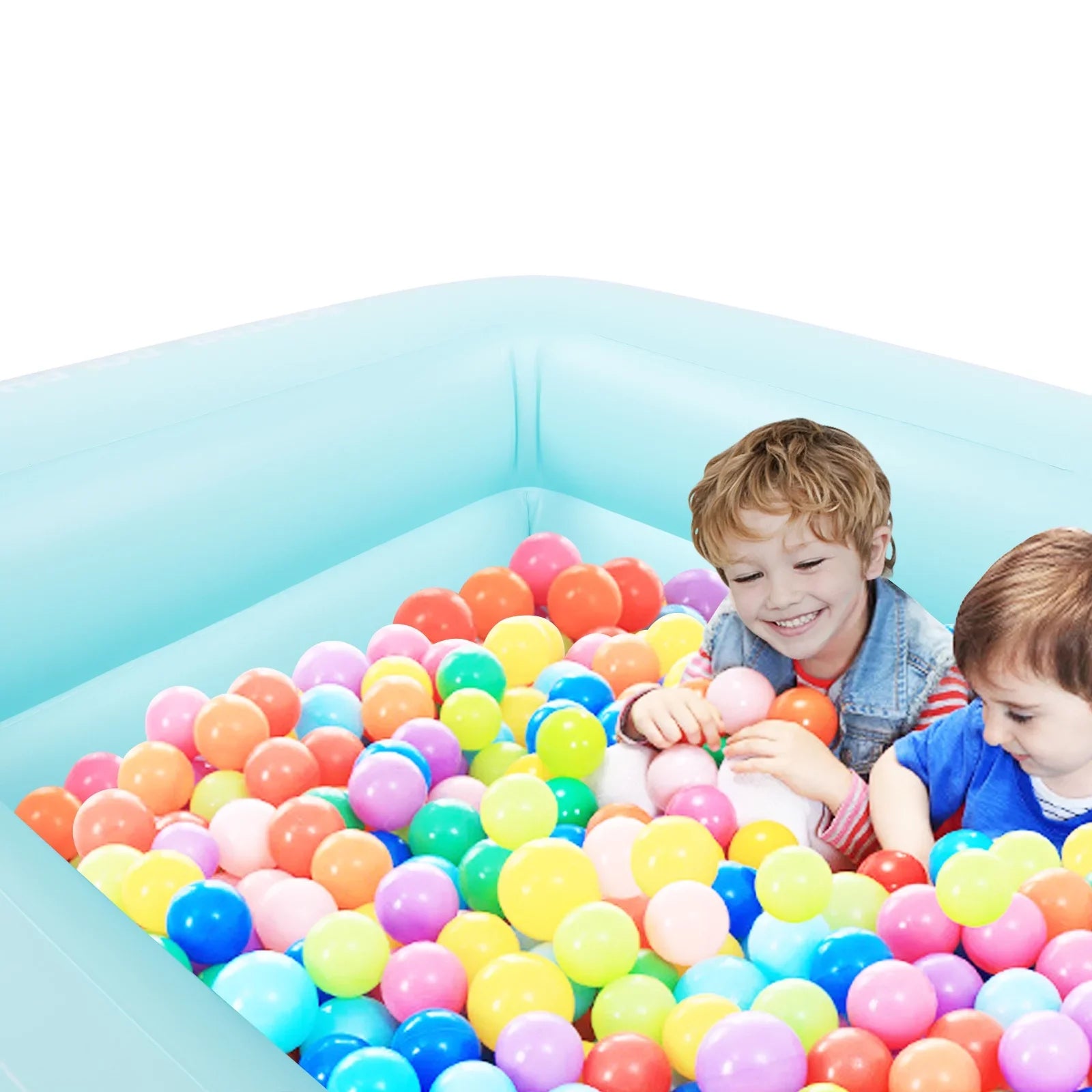 Inflatable Swimming Pool; Family Full-Sized Above Ground Swimming Pools;Inflatable Swim Pool for Kids; Indoor & Outdoor XH - 82.7"*55"*23.6"