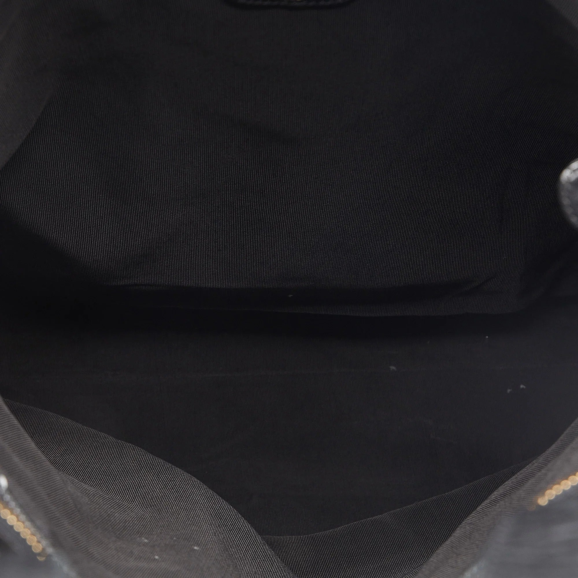 Pre-Owned Authenticated Chanel CC Tote Lambskin Leather Black Tote Bag Unisex (Good)