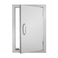 Zimtown Single Wall BBQ Access Door Cutout 14 x 20inch BBQ Island Stainless Steel Door for Outdoor