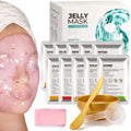 BRÜUN Peel-Off Jelly Mask Premium Modeling "Rubber Mask" Spa Set - 10 Treatments (24k Gold; Lavender; Kiwi; Peppermint; Egyptian Rose; Matcha; Chamomile; Tea tree; Jazmine)