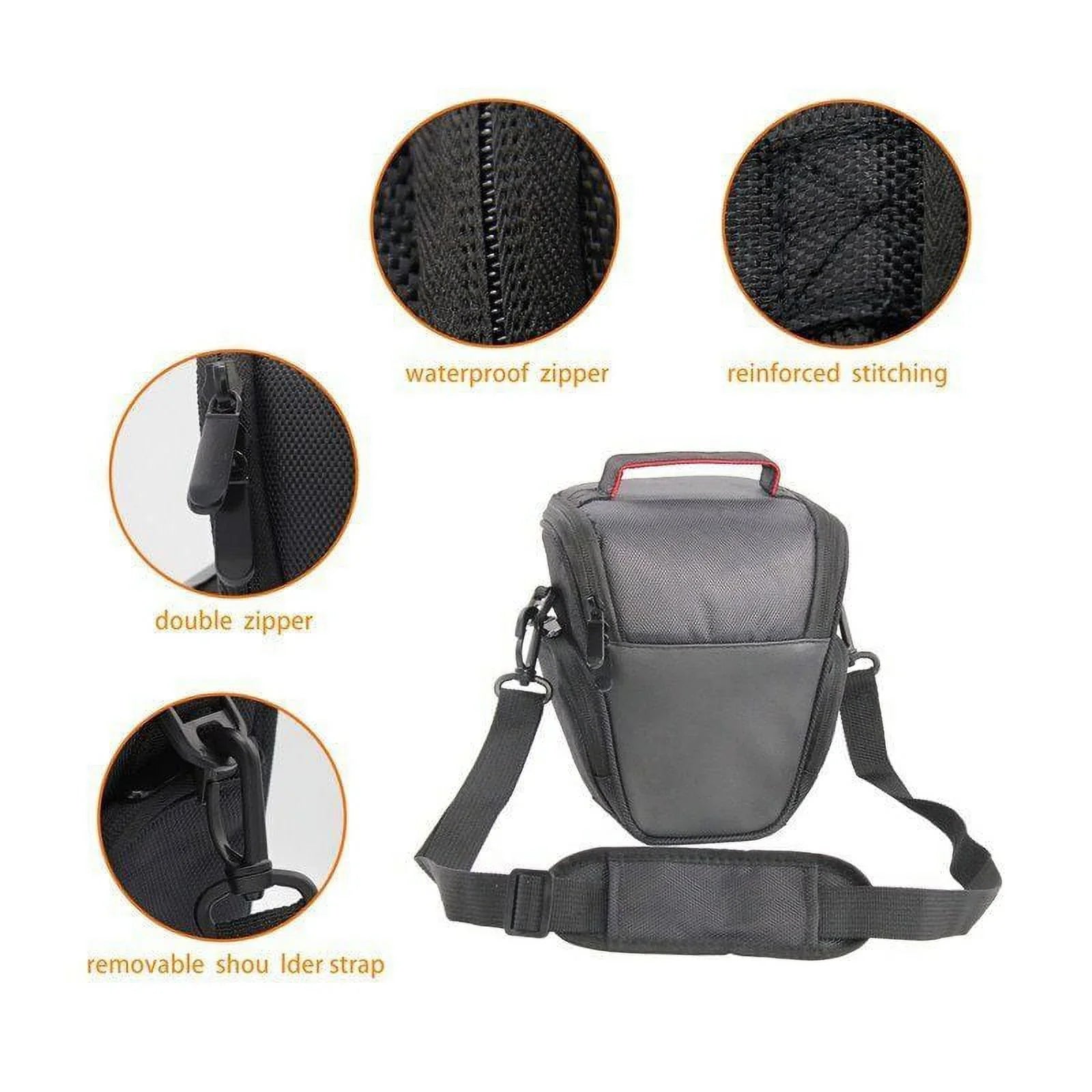 Fluidproof DSLR SLR Camera Shoulder Bag Case with Shockproof Padding for Canon; Nikon; Sony EOS Cameras