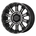 KMC Wheels HossII 20X10 8X165.10 Satin Black Mach w/ Gray Tint (-24 Mm) Wheel Rim