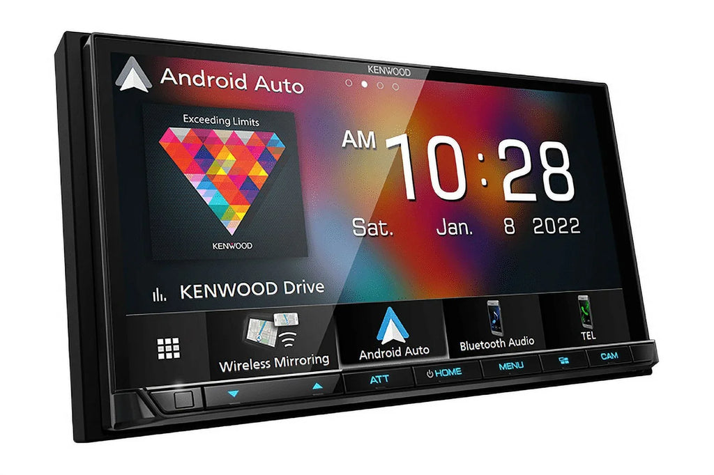 Kenwood DMX9708S In Dash Car Receiver 6.95" Touch Screen CarPlay Android Auto & DRV-N520 Dash Cam Combo