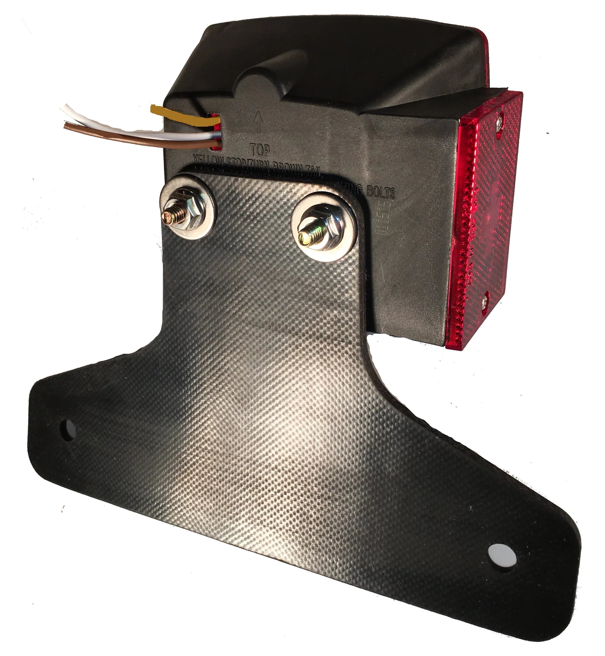 SurePlate TM Trailer/Truck EM16001 Rubber License Plate Holder Bracket; Economy-Max