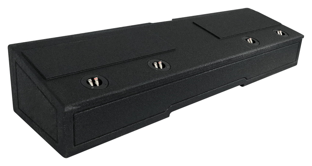 Rockville REC120 Quad 8" Ported Bedlined Sub Box For 2007- CURRENT GM Crew Cab