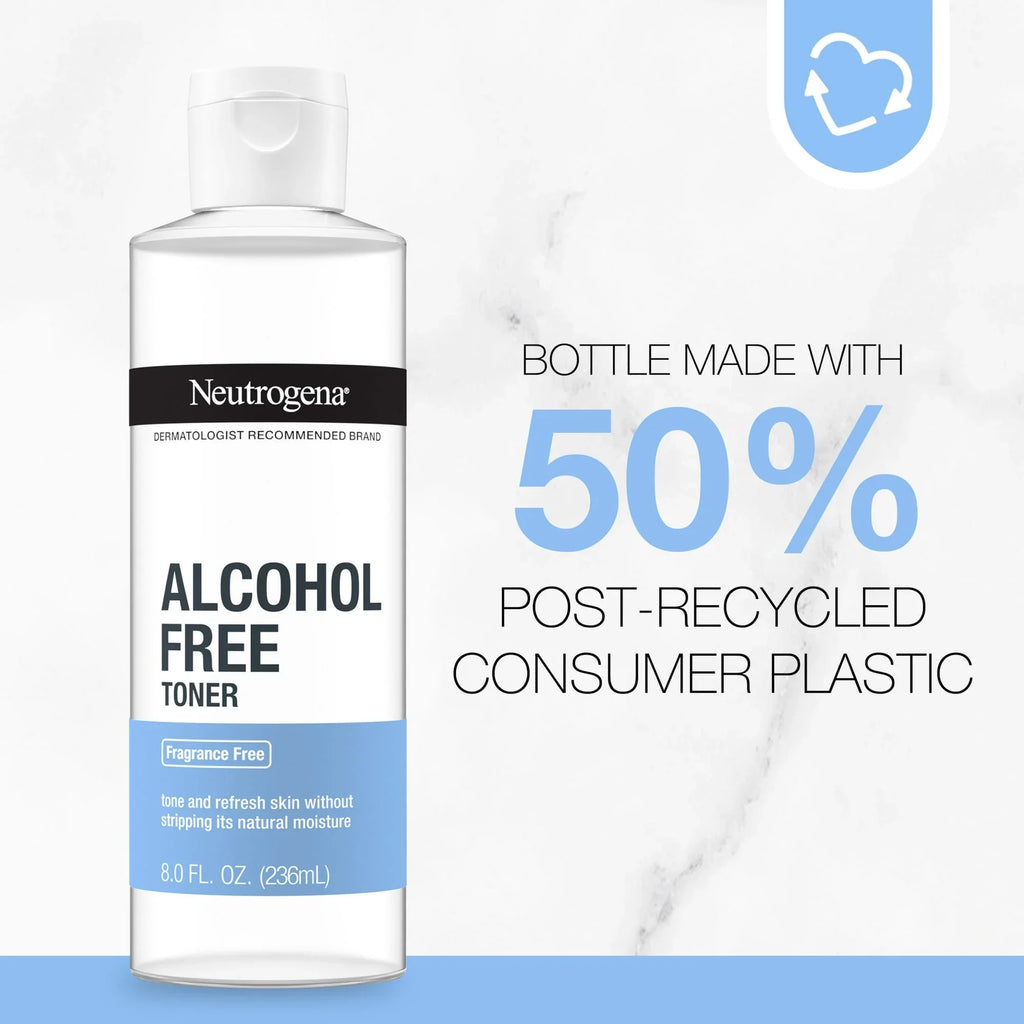 Neutrogena; Alcohol-Free Toner; 8 fl oz Pack of 2
