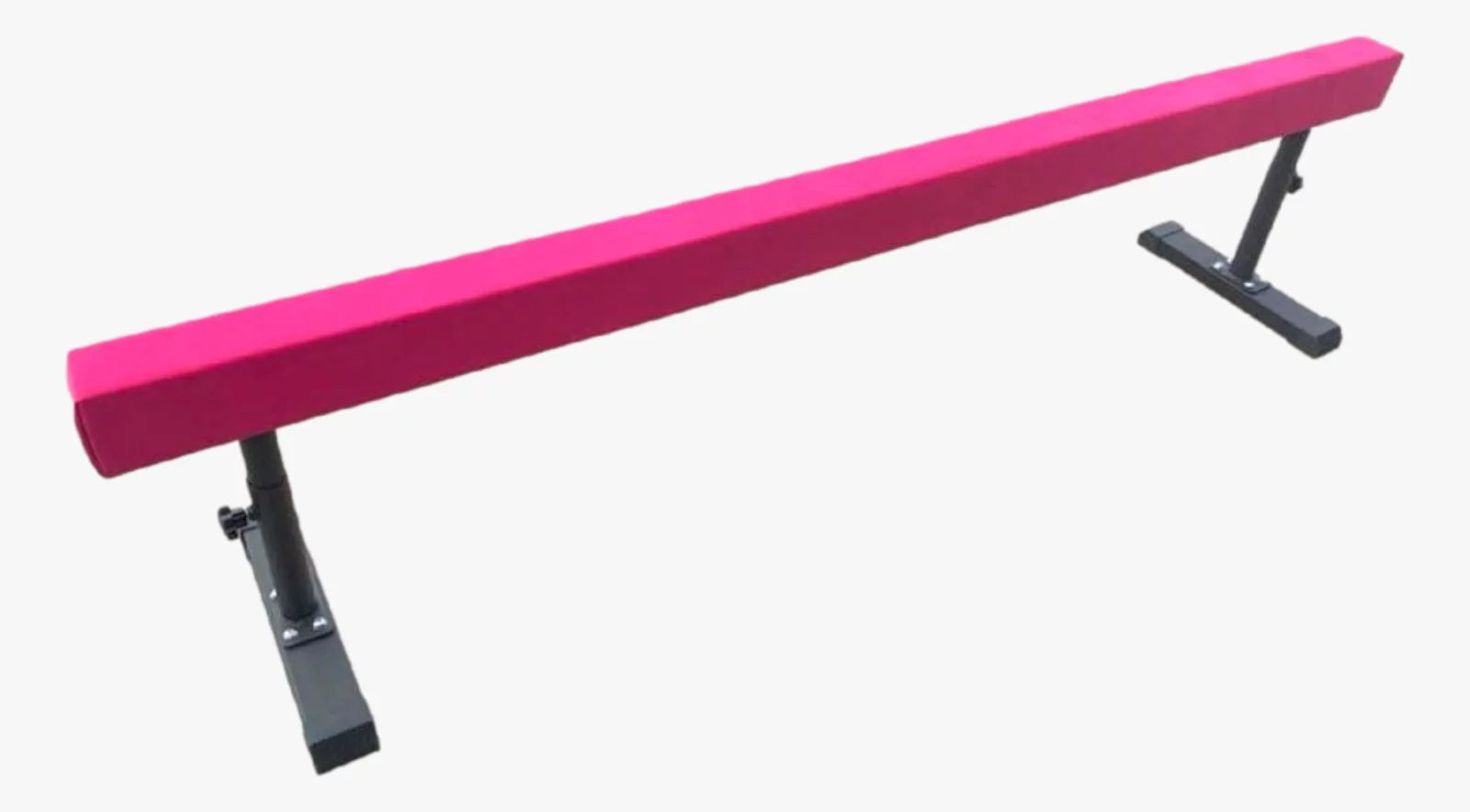 Athletic Bar 8ft Adjustable Acrobatic Tube Beam; High/Low Floor Balance Beam Gymnastics Equipment for Kids/Adults Gymnastics Beam for Gymnastics Competition Training Practice fine Yoga Stretching Pink