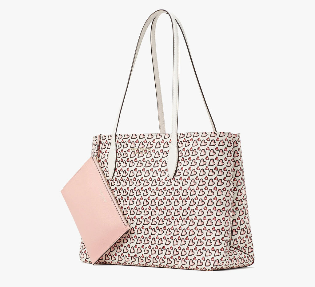 All Day Blowercy Hearts Large Tote