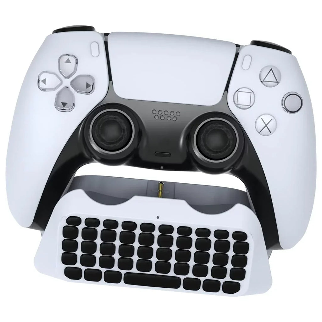 Sony Playstation 5 Disc Version Console with Extra White Controller; Surge QuickType 2.0 Wireless PS5 Controller Keypad and Sackboy: A Big Adventure Bundle