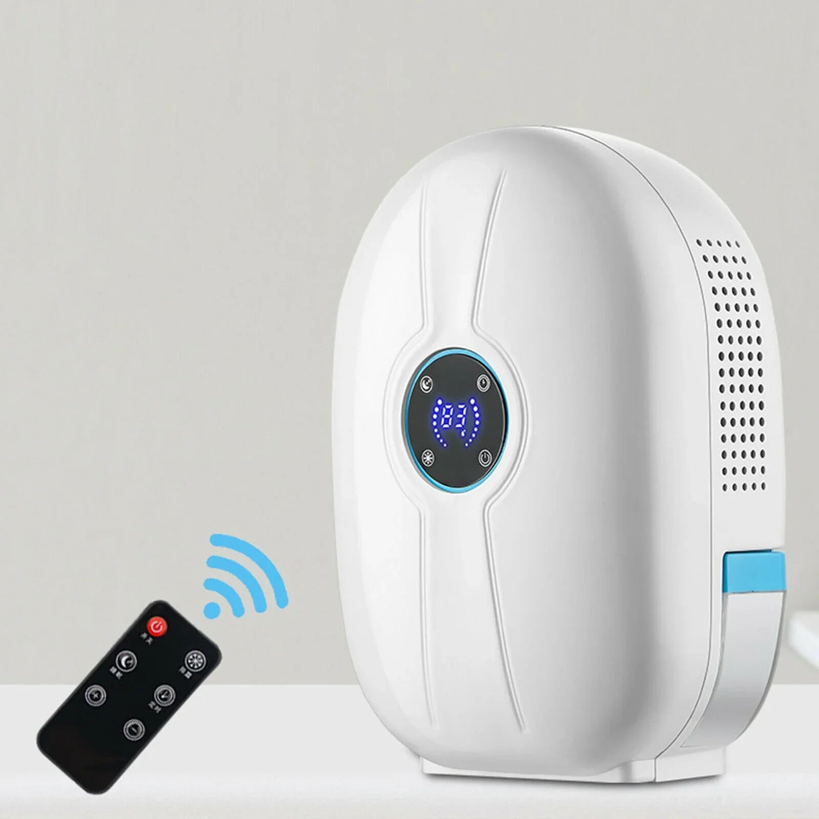 500ml Mini Dehumidifier Digital Home Bedroom Air Dryer Device Remote 22W