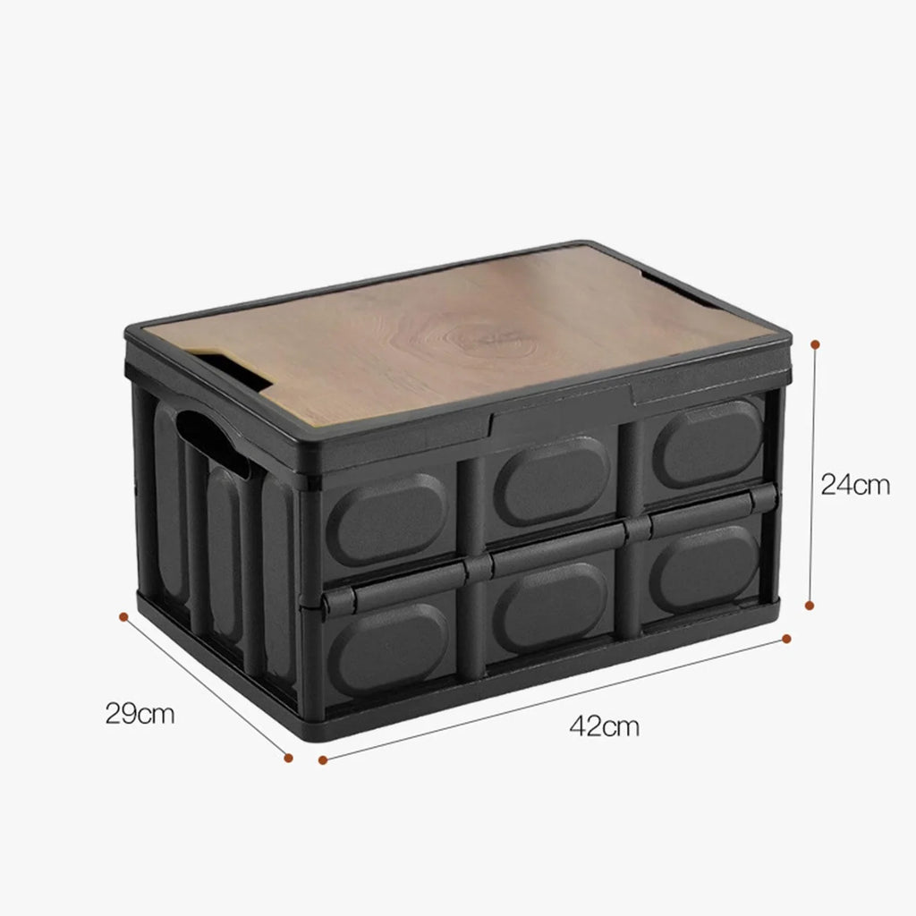 Car Trunk Organizer Folding Storage Box Collapsible Storage Bin Camping Containers for Wardrobe; Toys Dolls; Closet; Nursery 42cmx29cmx24cm