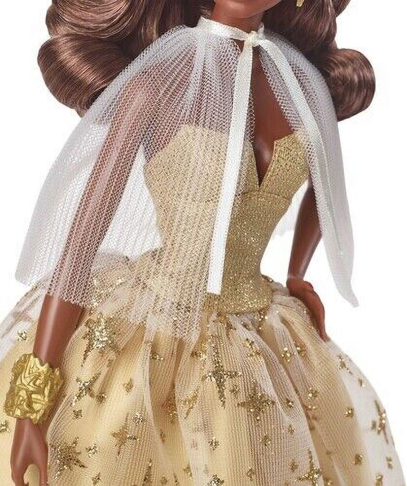 Mattel - 2023 Holiday Doll (Dark Brown Hair) [New Toy] Ltd Ed; Paper Doll; Col