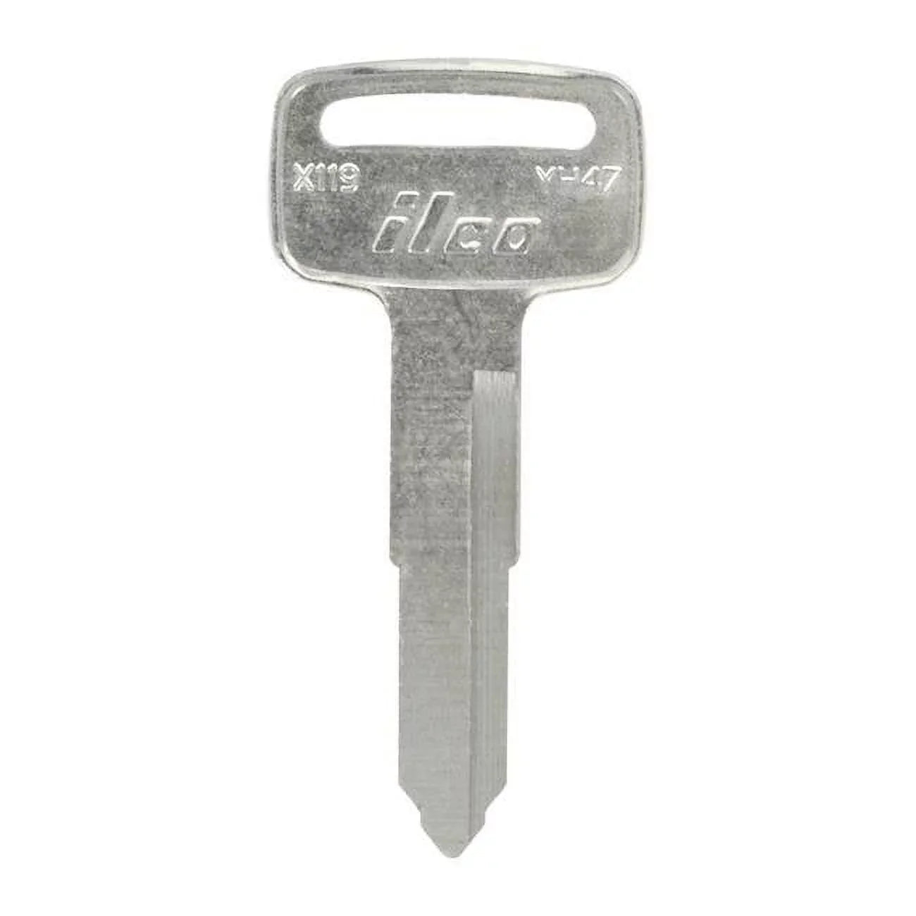 Hillman Automotive Blank YM58 & X119 Double Sided Universal Key for Yamaha - Black & Silver - Pack of 10