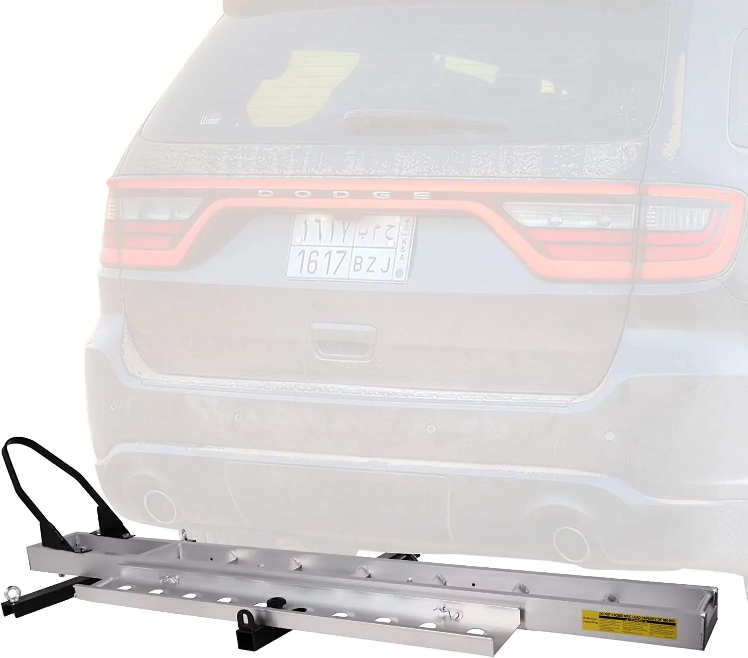 Aluminum Motorcycle Carrier with Loading Ramp; 2" receiver Hitch-Mounted Motorcycle Dirt Bike Scooter Carrier Hitch Rack Hauler Trailer