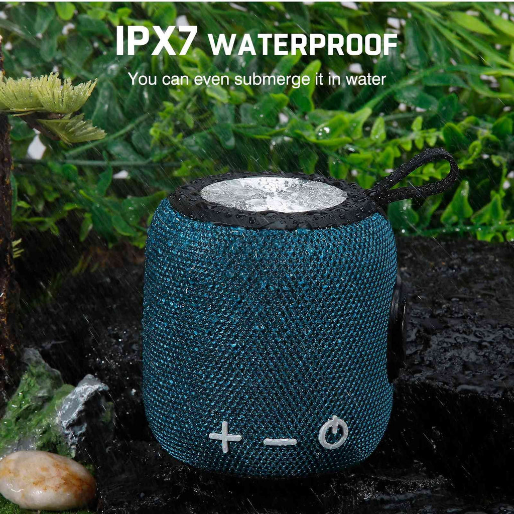 Bluetooth Speaker: Powerful Stereo Sound; IPX7 Liquidproof; True Wireless Stereo Pairing; Portable Design; Latest Bluetooth V5.2 - Perfect for Mi Max 3; Beach; Outdoor; Home; Parties; Scooter - Blue