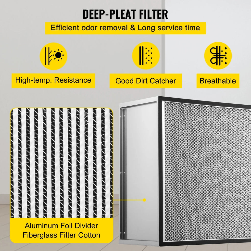 BENTISM 24''x24''x11.5'' HEPA Filter for Laminar Flow Hood 99.97% Efficient; 3 Microns