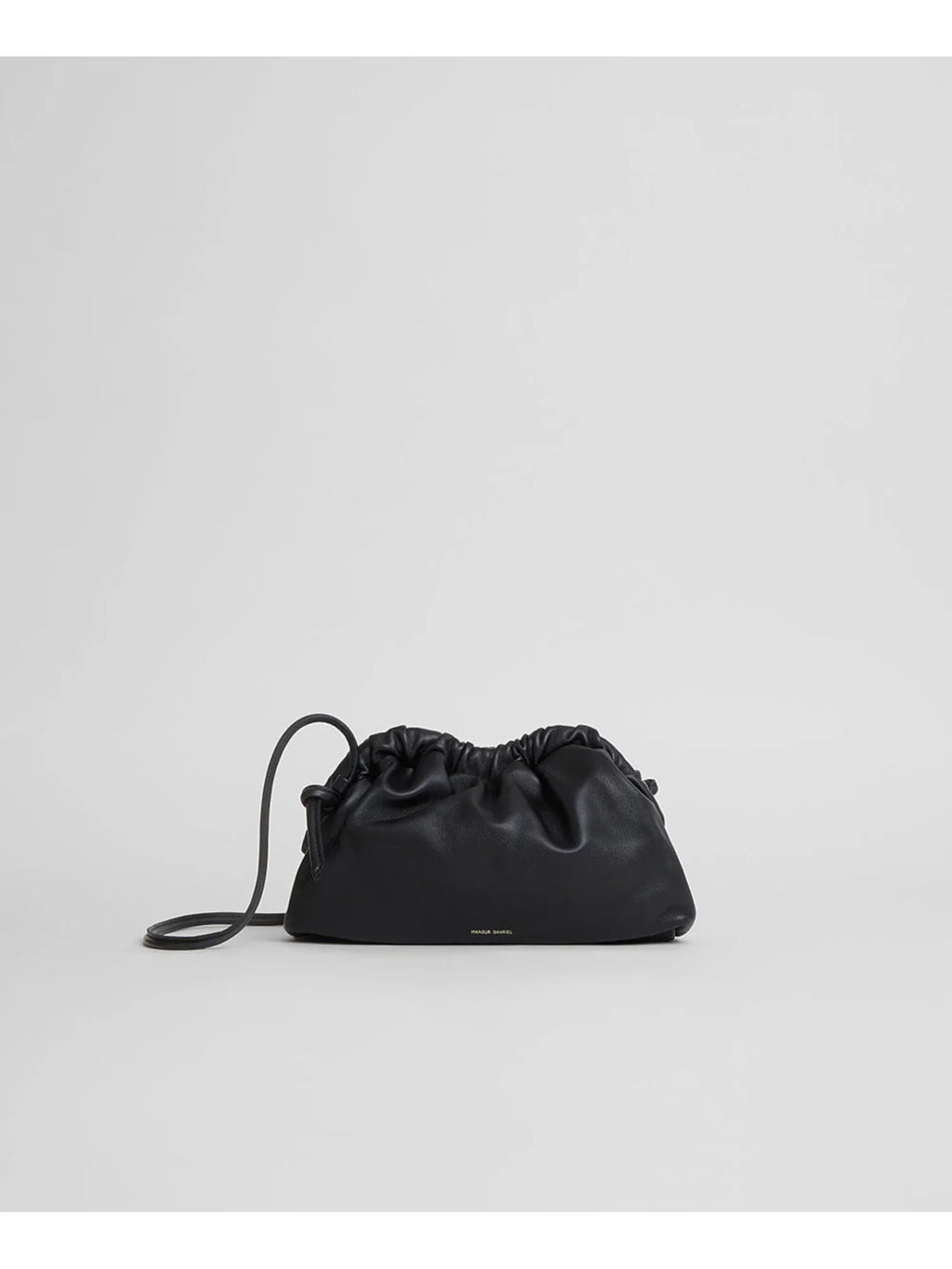 MANSUR GAVRIEL Women's Black Solid Leather Single Strap Clutch Handbag Purse