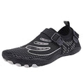 JHLZHS Outdoor Couple Men Liquidproof Mountaineering Casual Sport Shoes Buckle Strap Beach Running Breathable Soft Bottom Shoes Black