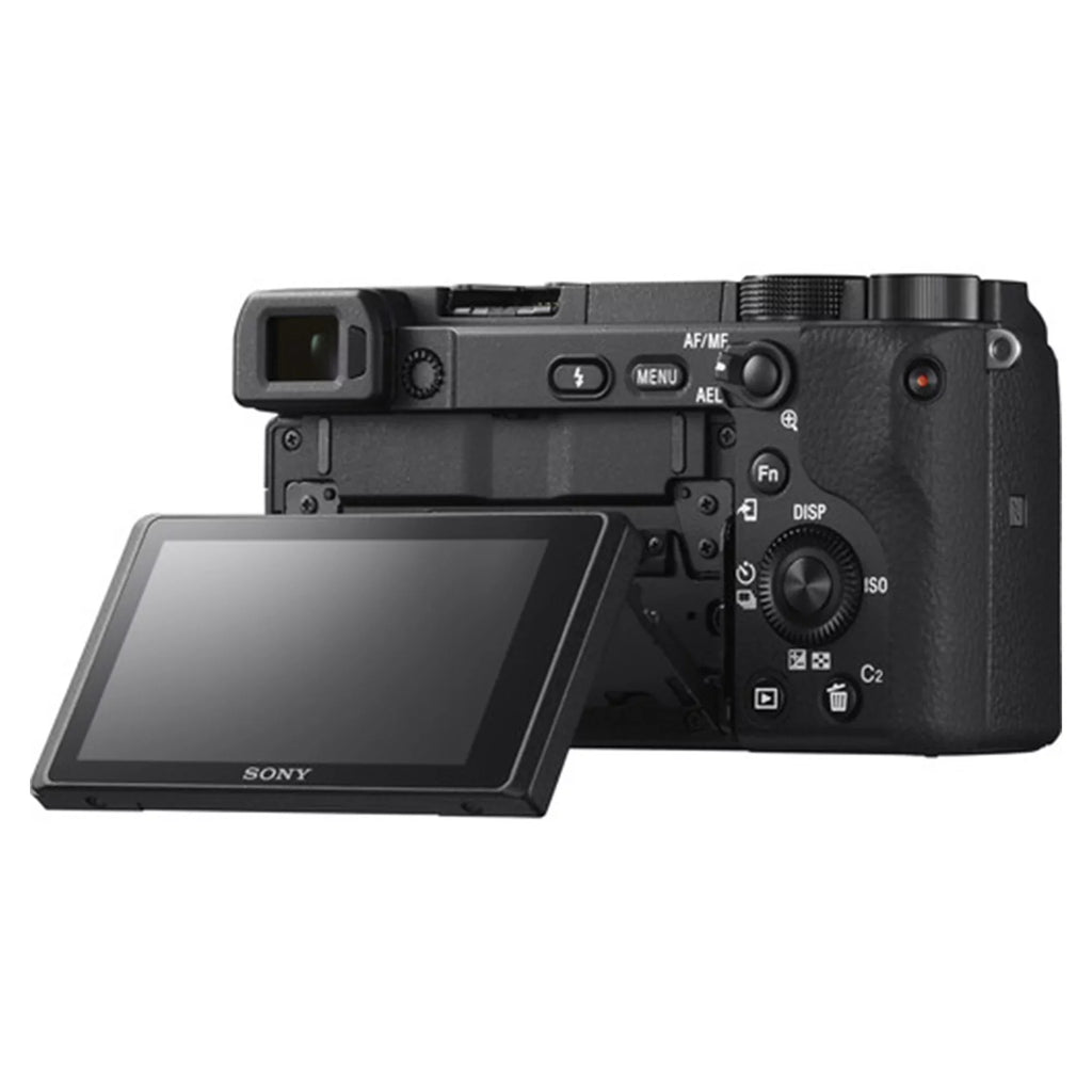 Sony Alpha a6400 Mirrorless Digital Camera with E PZ 16-50mm OSS Lens; 128GB SanDisk Card; Tripod; Case; ZeeTech Accessory Bundle