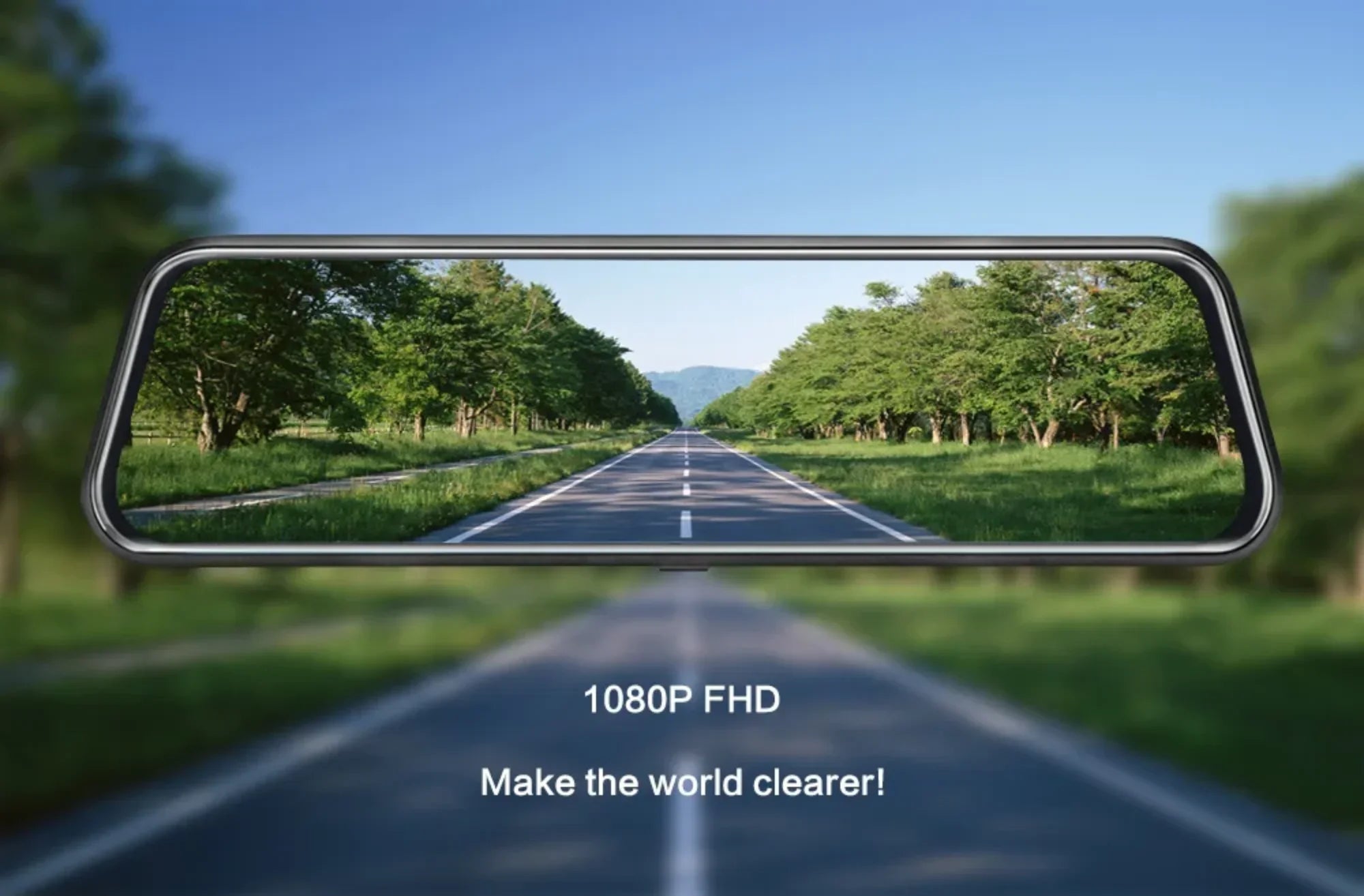 10-inch Touch Mirror Car Camera Dashcam; 1080P FHD Full Touch Screen Front and Rear View; Super Night Vision Parking Assistance; Camera for Cars Loop Recording Streaming Media 170°Wide Angle
