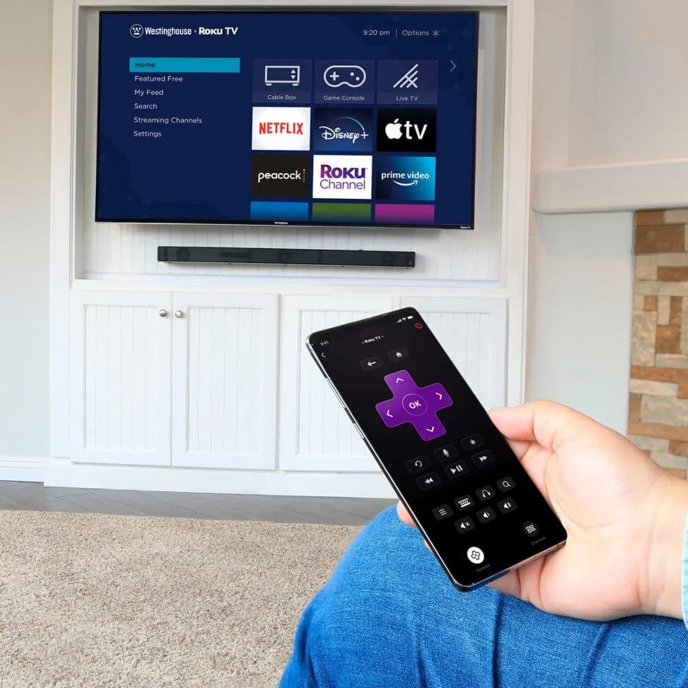Westinghouse - 43" 4K UHD Smart Roku TV with HDR - Remote; Power Cable; Stand Legs; Screws; 2 Batteries Included