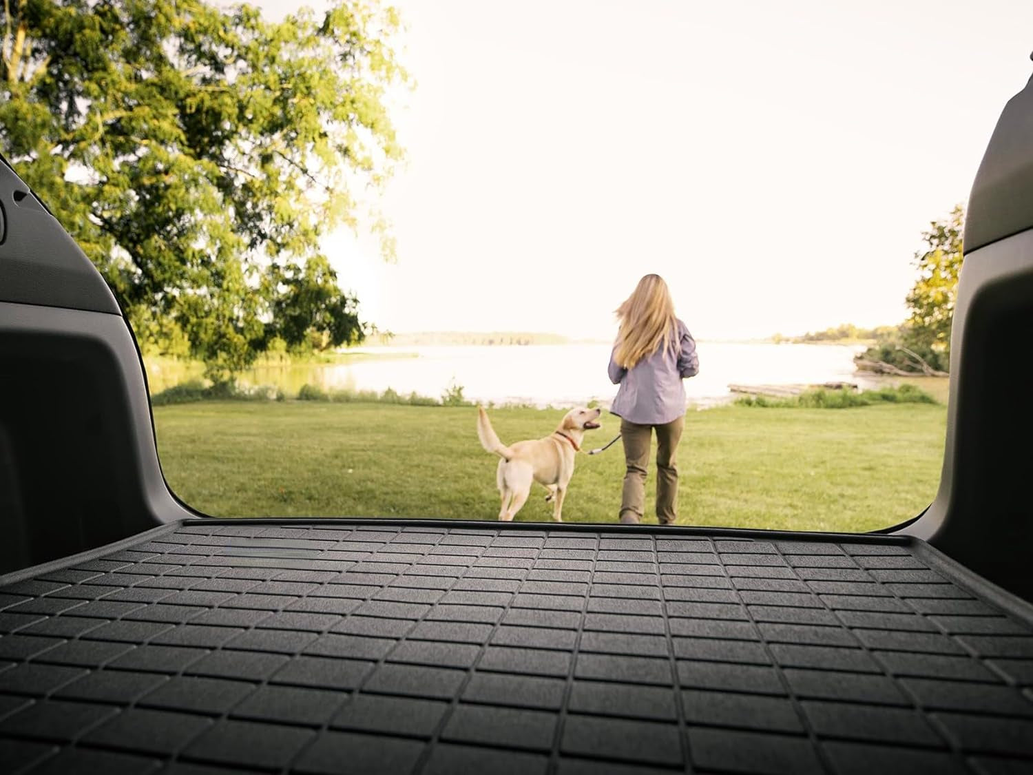 Cargo Trunk Liner for Honda CR-V; CR-V Hybrid - Cargo Tray in Highest Position (421569) Grey