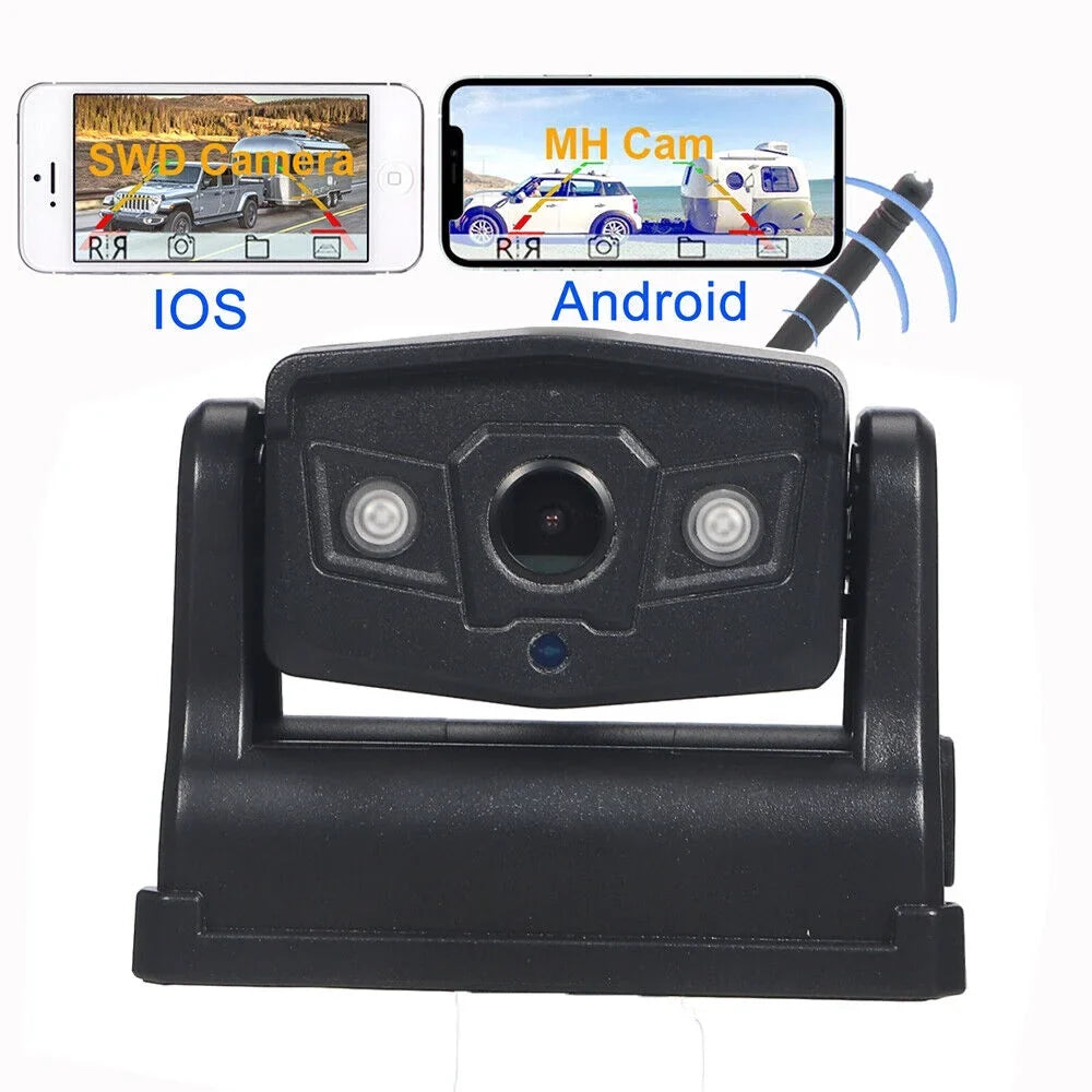 JahyShow Magnetic WiFi Wireless Backup Camera; Powerful 9600mAh Battery; Ideal for Front/Rear View