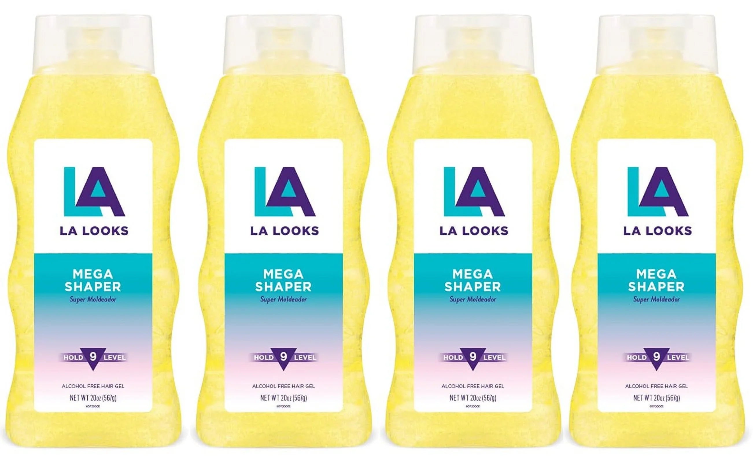 L.A. LOOKS Styling Gel Mega Mega Hold 20 oz (Pack of 4)