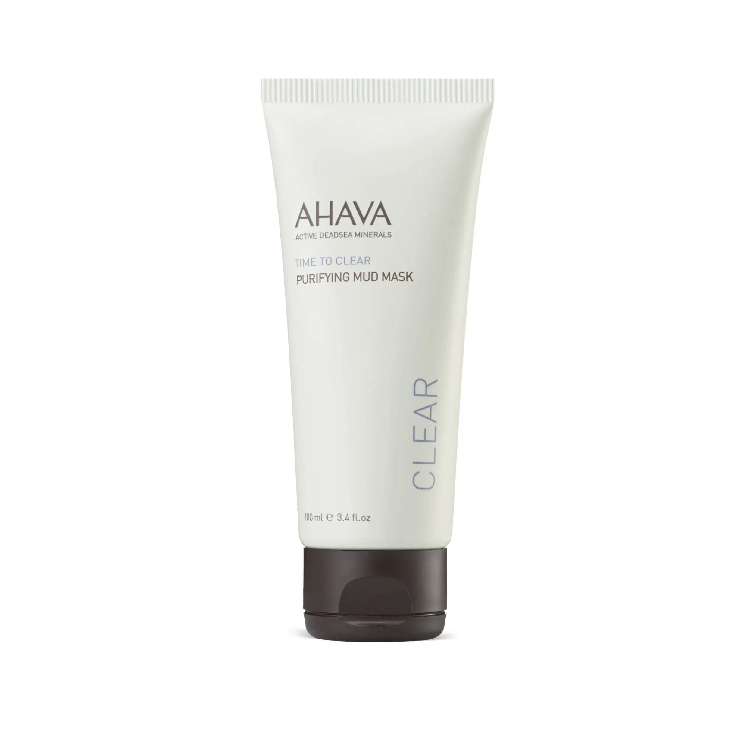 Ahava Purifying Mud Mask - Indulging Mud Mask Cleaning & Purifying The Skin; Soothes; Softens & Clarifies; Enriched With Exclusive Osmoter; Dead Sea Mud; Aloe Vera; Vitamin B5 & Jojoba Oil; 3.4 Fl.Oz.