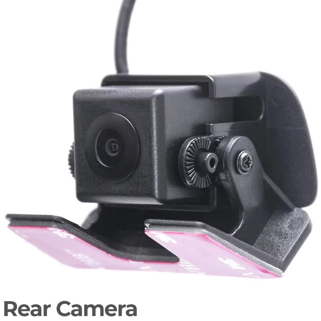 Master Tailgaters Universal 4" LCD Rear View Mirror with Dual Camera HD DVR Dash Cam + Backup Camera - Universal Fit for Enhanced Vehicle Security and Safety