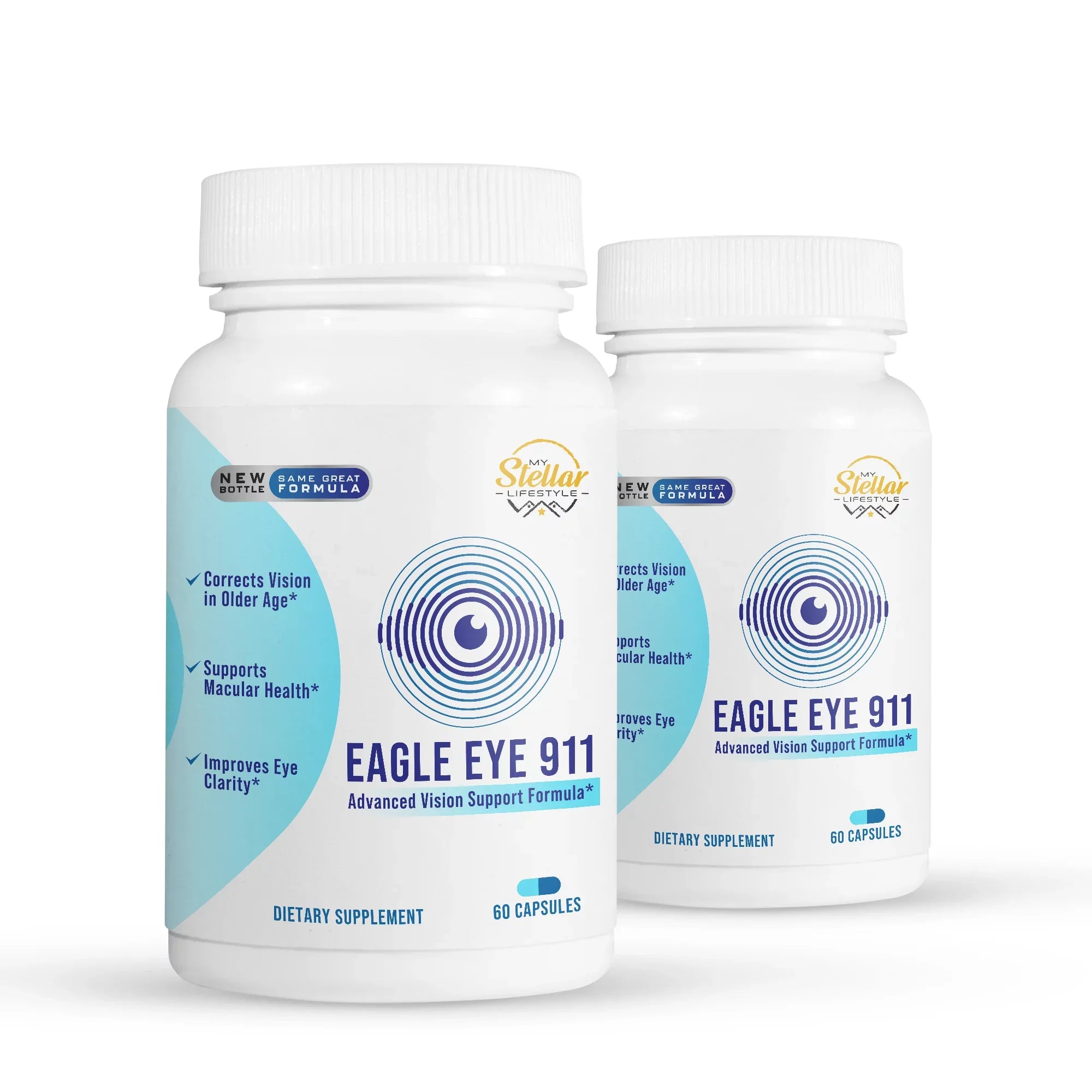 2 Pack Eagle Eye 911; advanced vision support formula-60 Capsules x2