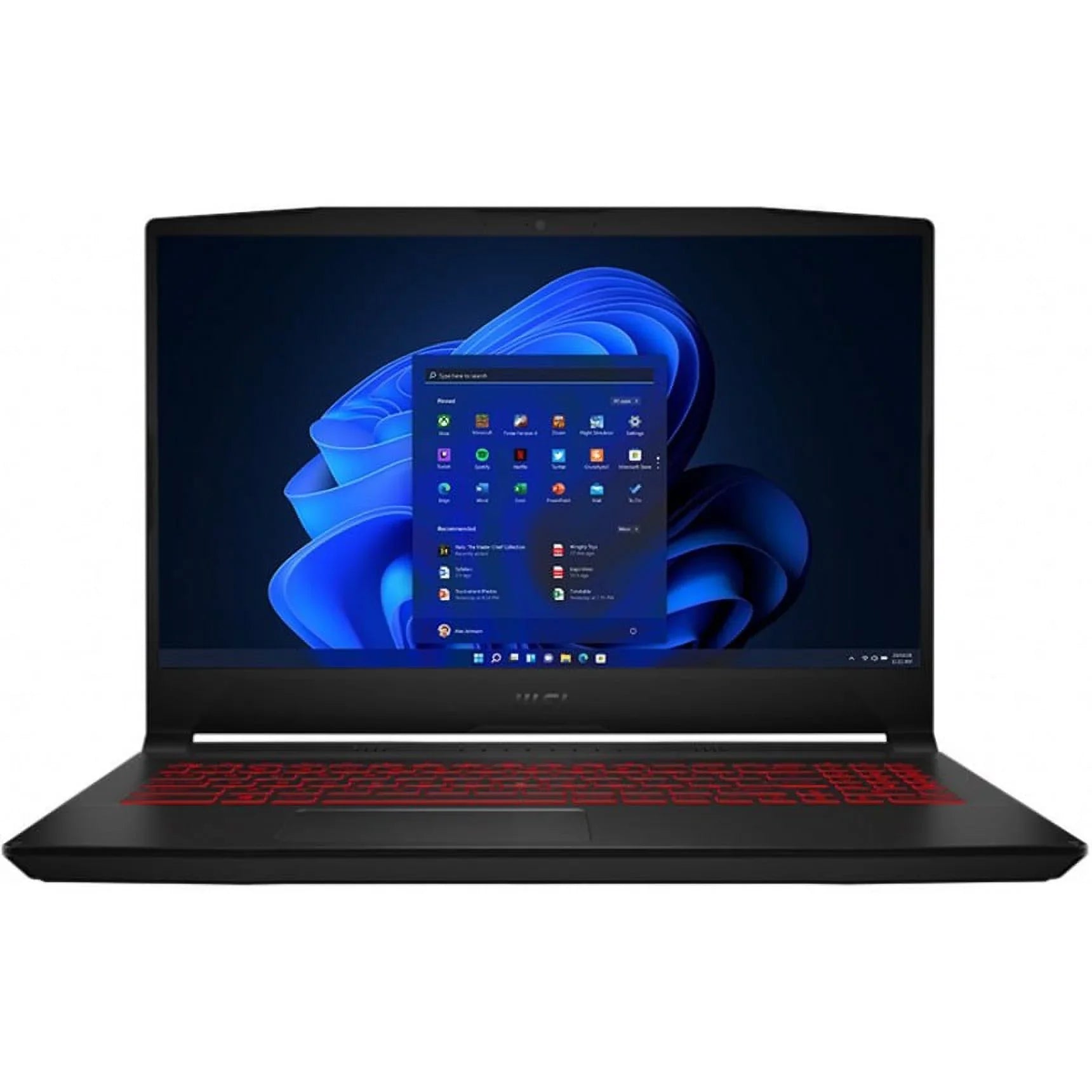 MSI Katana GF66; 15.6\" Full HD; Intel Core i7-11800H; NVIDIA GeForce RTX 3060; 16GB RAM; 1TB SSD; Black; Windows 10 Home; Katana GF66 11UE-031