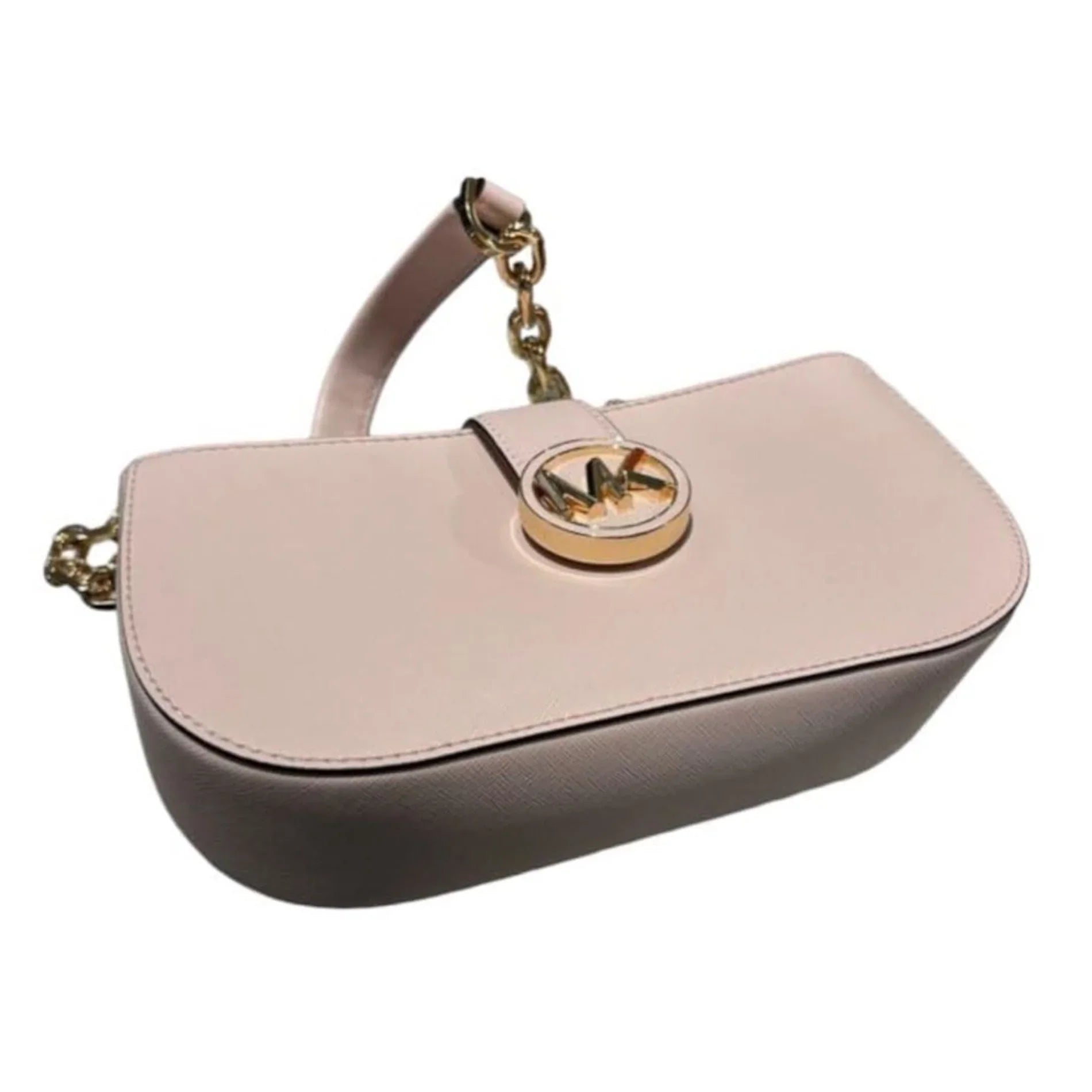 Michael Kors Womens Carmen XS Leather Pouchette Shoulder Bag (Powder Blush) 35F2GNMC0L-424