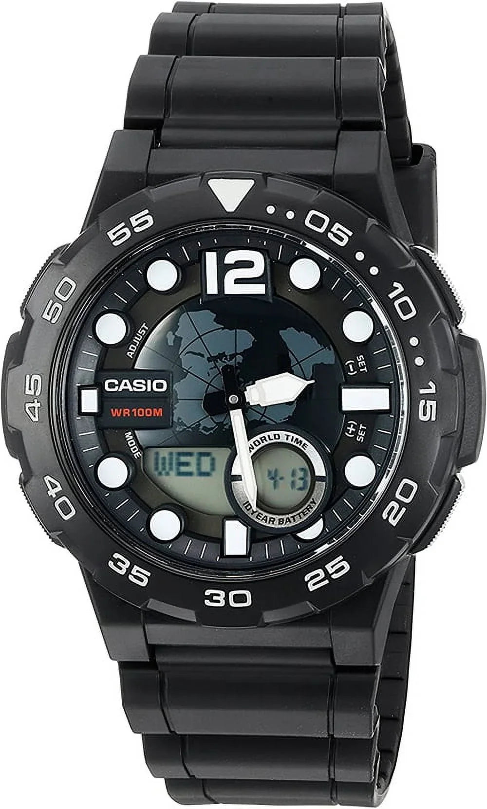 Men's Ana-Digi Dive Style Watch; Black; AEQ100W-1AVCF