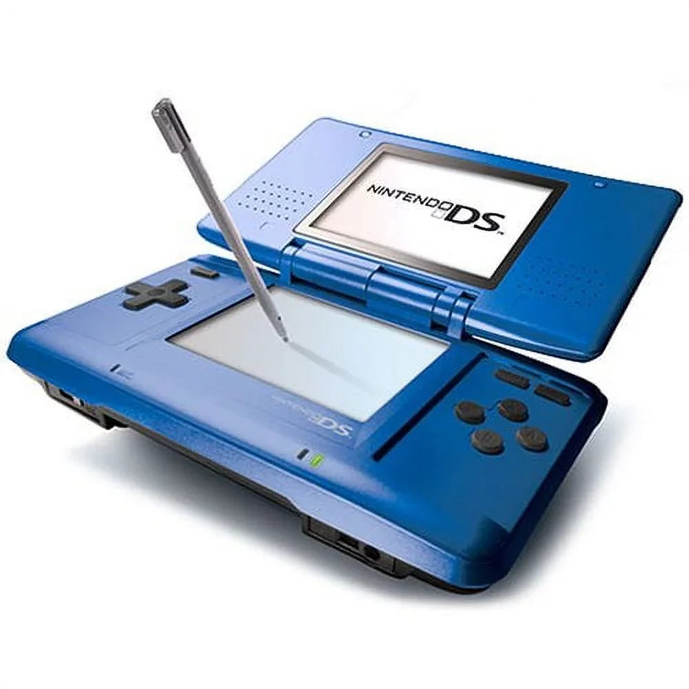 Restored Nintendo DS Original Fat Powered Blue with Stylus and Wall Charger (Refurbished)