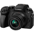 Panasonic Lumix G7 16 Megapixel Mirrorless Camera with Lens; 0.55"; 1.65" (Lens 1); 1.77"; 5.91" (Lens 2); Black