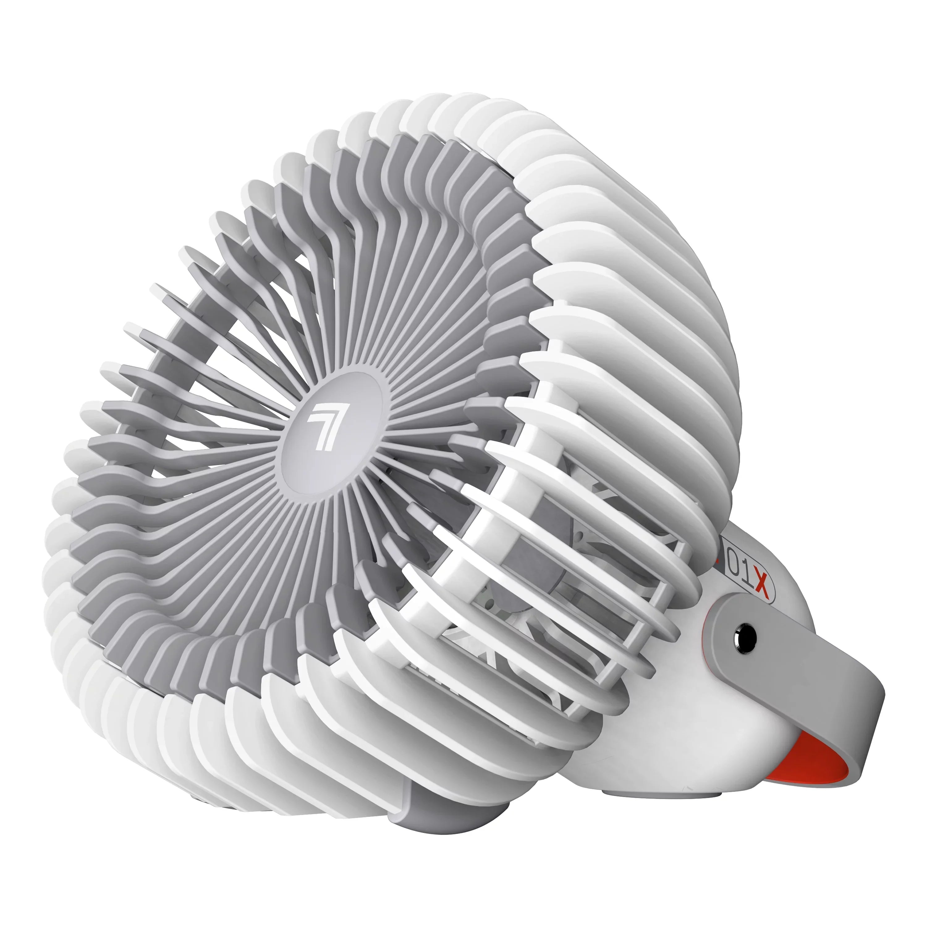 Sharper Image Refresh 01X Rechargeable Travel Exhaust; 7.2"; White