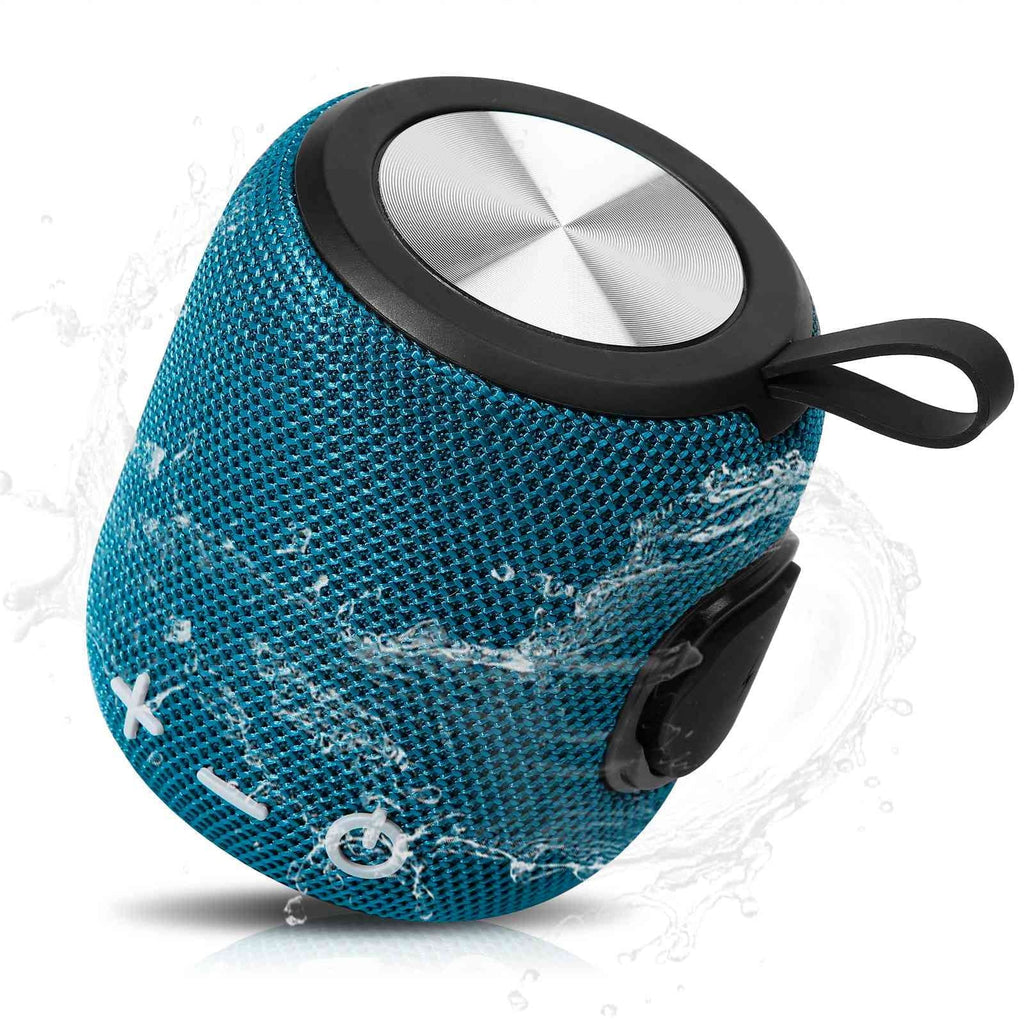 Bluetooth Speaker: Powerful Stereo Sound; IPX7 Liquidproof; True Wireless Stereo Pairing; Portable Design; Latest Bluetooth V5.2 - Perfect for Mi Max 3; Beach; Outdoor; Home; Parties; Scooter - Blue