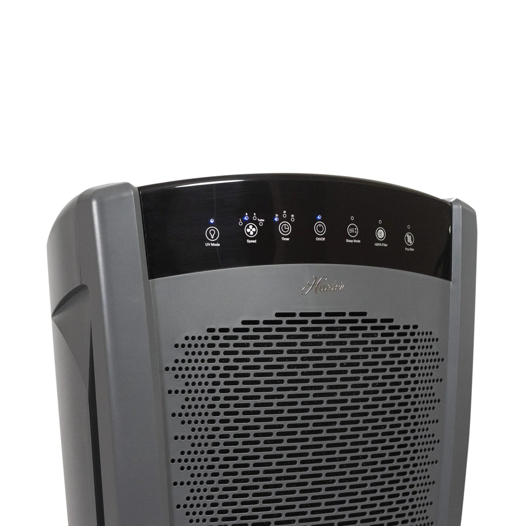 Hunter HP850UV Large Multi-Room Air Purifier with UVC Germicidal Light; Graphite