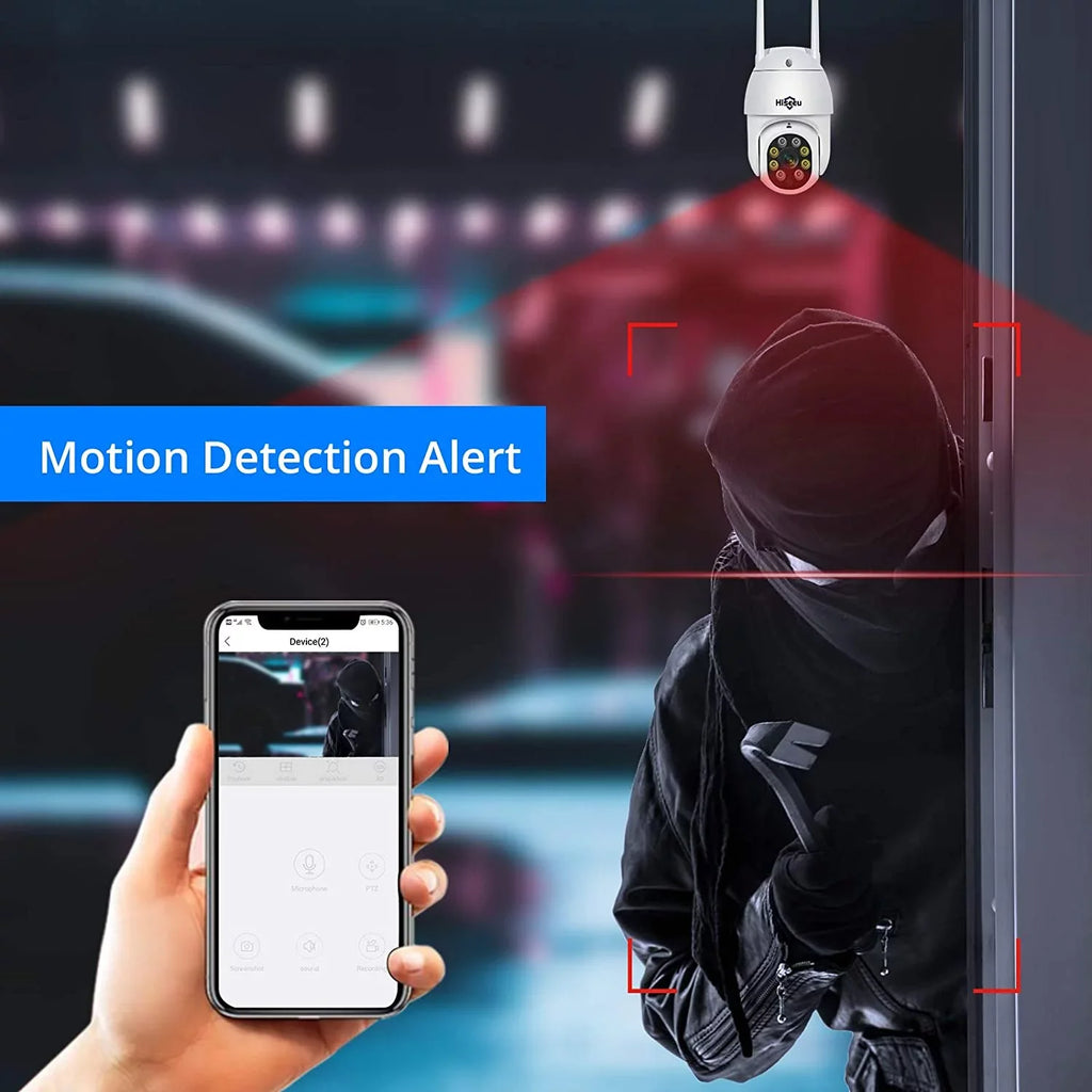 Hiseeu 5MP Security Camera System with 1TB Hard Drive; Outdoor Security Camera Wireless Wifi with Two-Way Audio;Human Detection; Home Security Cameras System