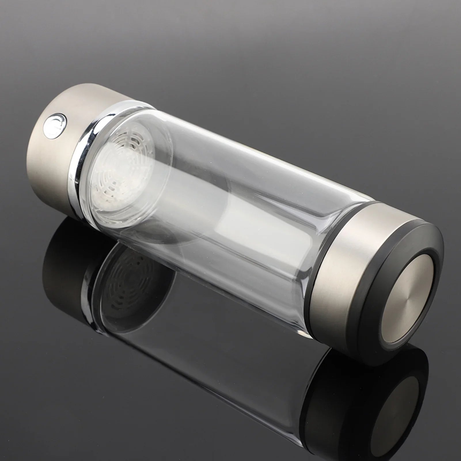 Nikou USB Charging Rich Hydrogen Purifier Filter Glass Bottle Anti-Skid Portable Lonizer Cup